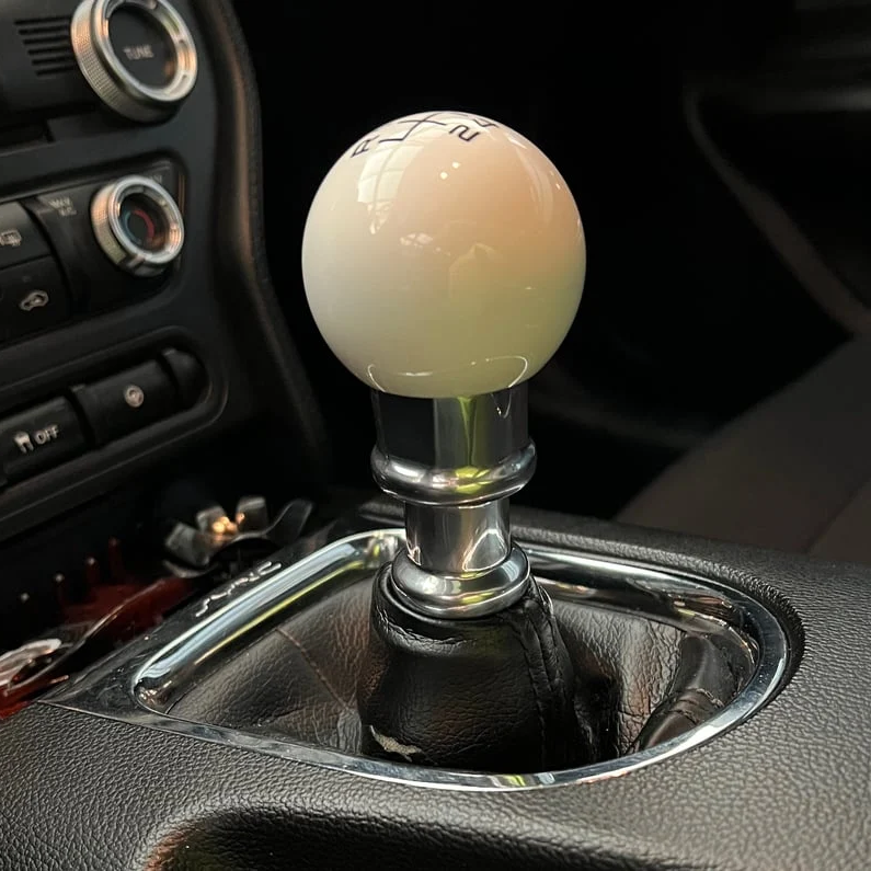 JSD Billiard style 6-Speed Shift Knob; (15-23 Mustang GT, EcoBoost, V6)
