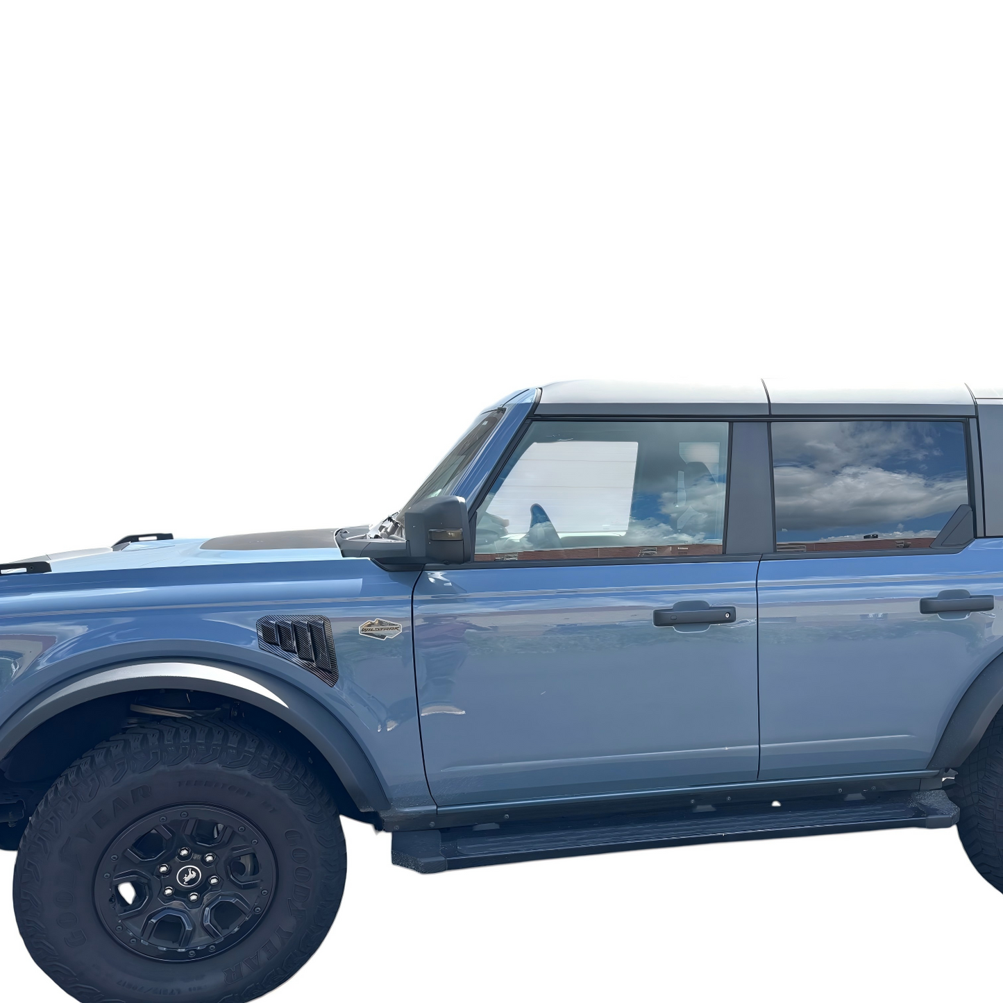 JSD Space Bronco Front Side Fender Vents Trim Compatible fits Bronco 2021-Present Carbon Fiber Style 2pcs