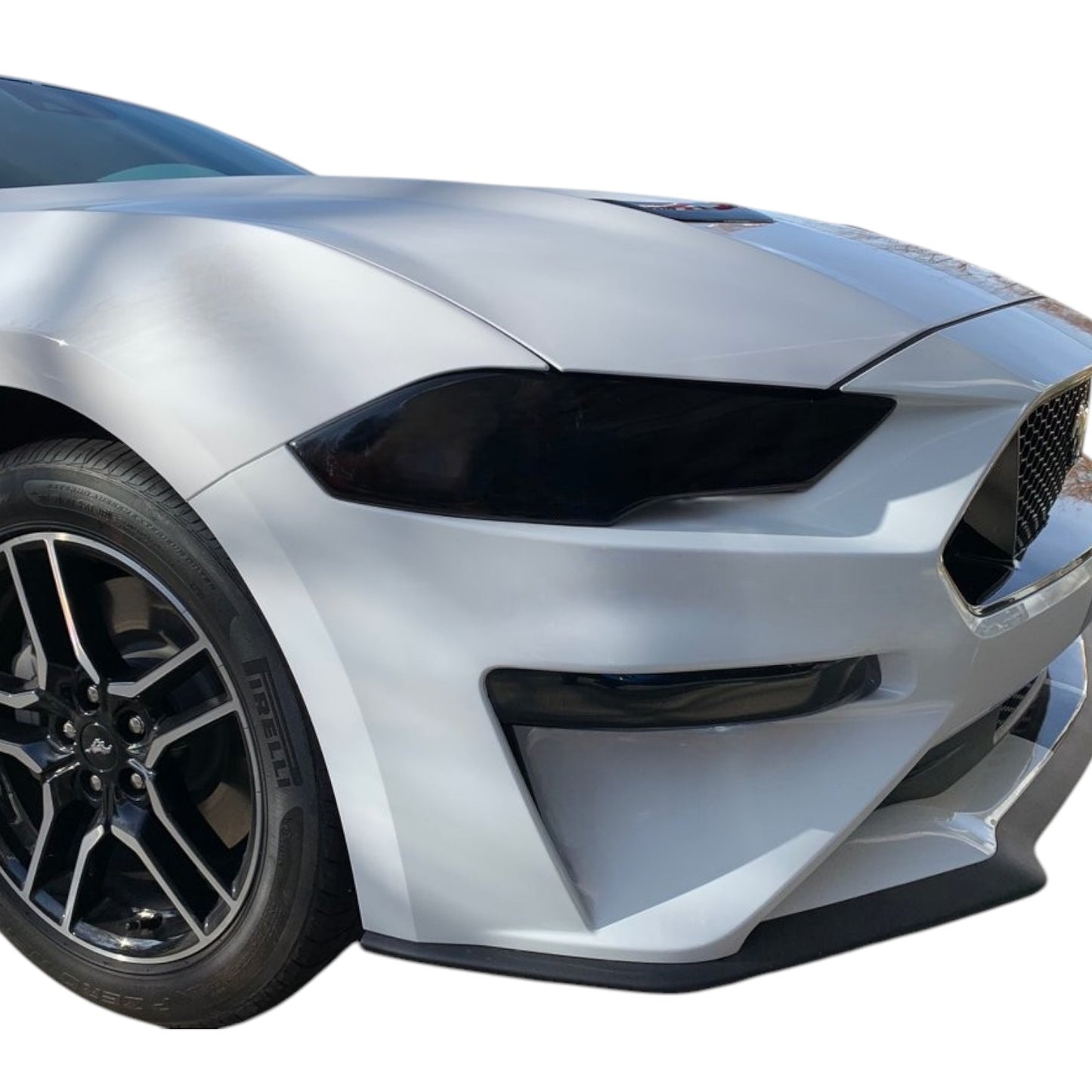 Tint My Light Front Turn Signal Covers for 2018-2023 Mustang GT, EcoBoost; Smoked