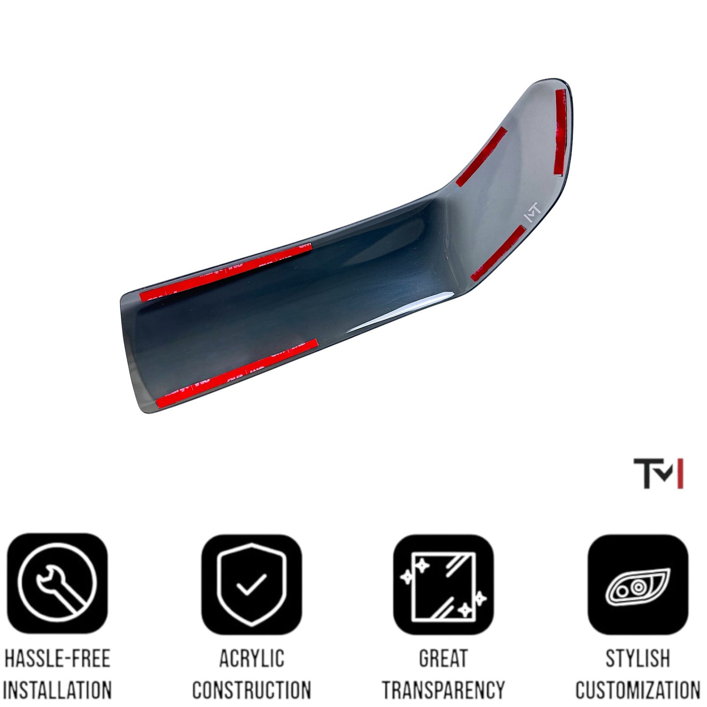 Tint My Light Smoked Acrylic Turn Signal Light Covers for 2018-2025 Jeep Wrangler JL Sport &2020-2525 Jeep Gladiator JT Sport (6 inch Factory halogen lights)