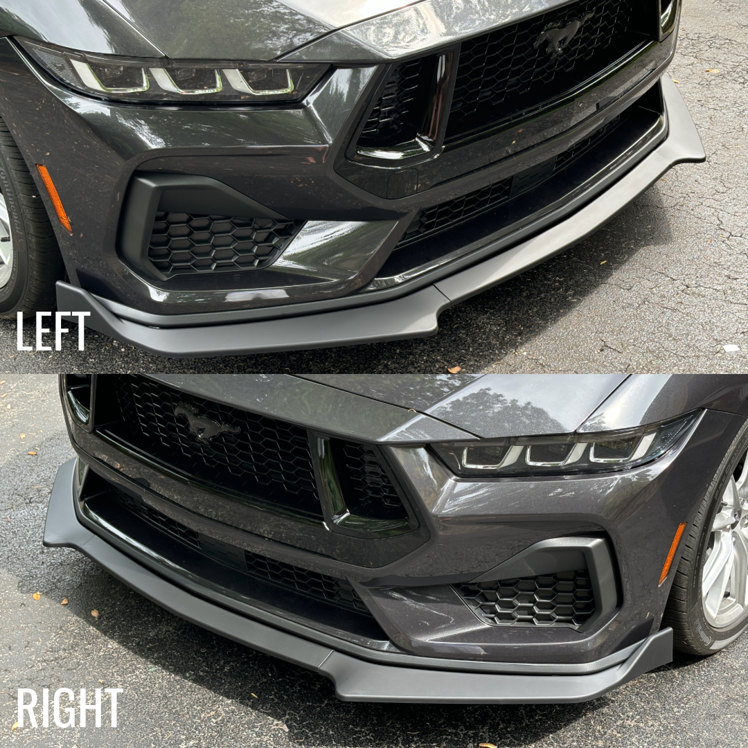 JSD 3-Piece Chin Spoiler for 2024+ Mustang GT, EcoBoost (Without Performance Pack)