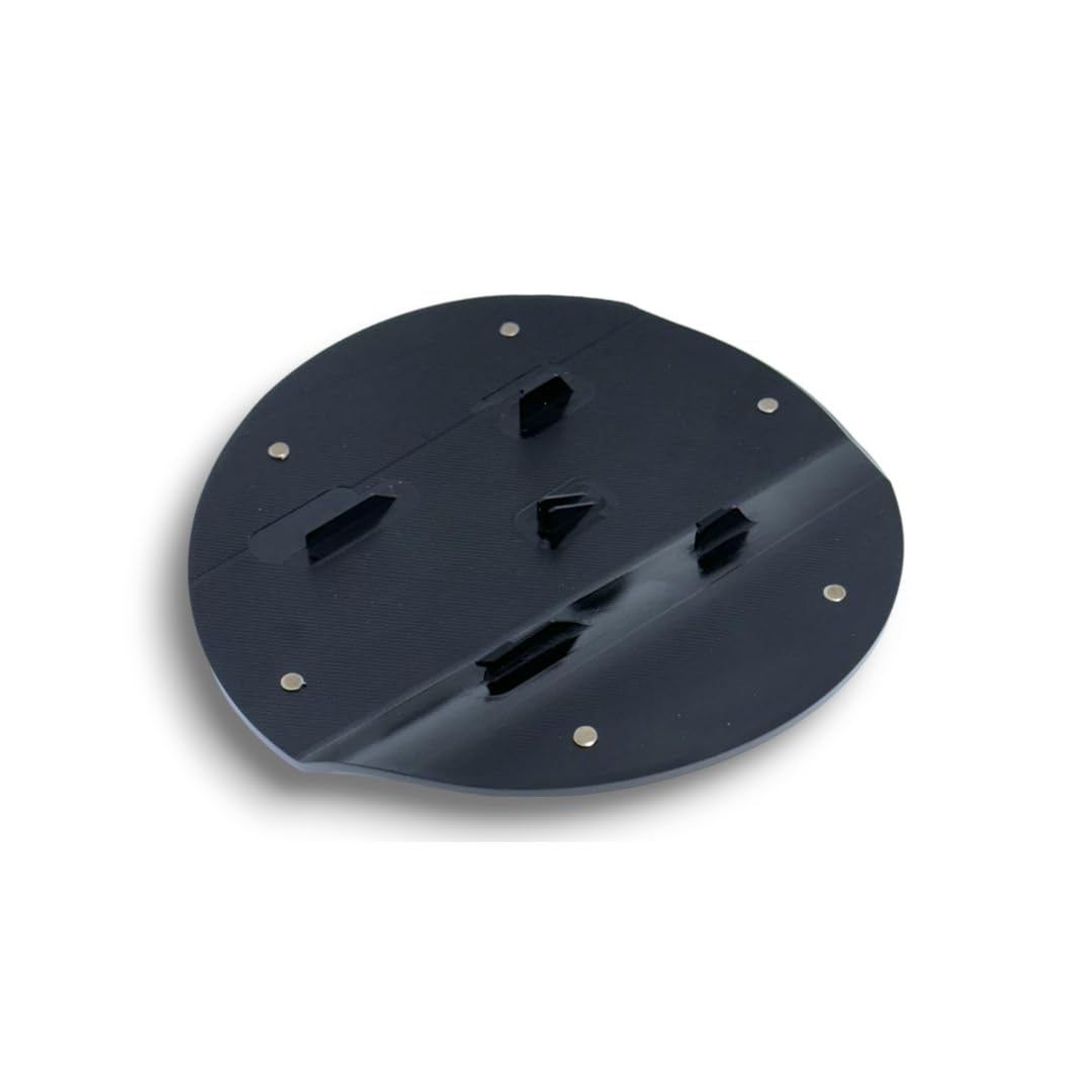 JSD Billet Aluminum Fuel Door for Ford Mustang 2015-2023, Black Anodized