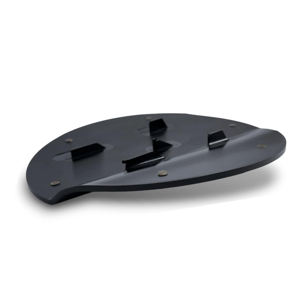 JSD Billet Aluminum Fuel Door for Ford Mustang 2015-2023, Black Anodized