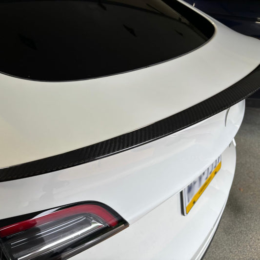 JSD Carbon Fiber Performance Tail Spoiler for Tesla Model Y 2020 - 2024, Gloss Finish