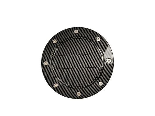 JSD Modern Style Replacement Fuel Door for Ford Mustang 2024 2025 All Models, Carbon Fiber Style
