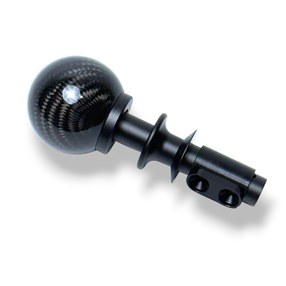 JSD Automatic Shifter Handle for 2015-2025 Mustang; Black Carbon Fiber (NOT COMPATIBLE FOR GT350 & GT500)