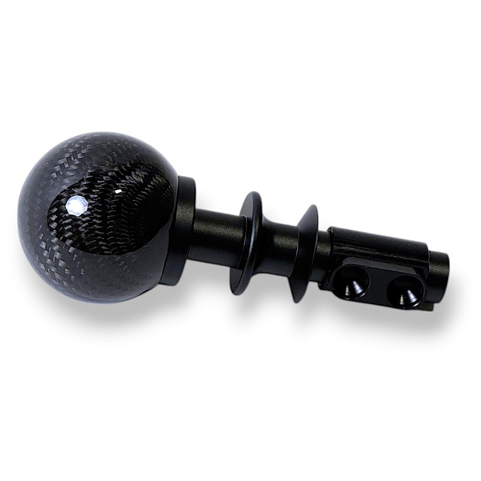 JSD Automatic Shifter Handle for 2015-2025 Mustang; Black Carbon Fiber (NOT COMPATIBLE FOR GT350 & GT500)