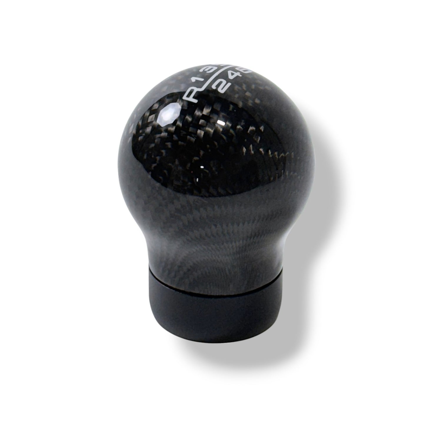 JSD 6-Speed Shift Knob; Black Carbon Fiber (15-25 Mustang GT, Dark Horse)