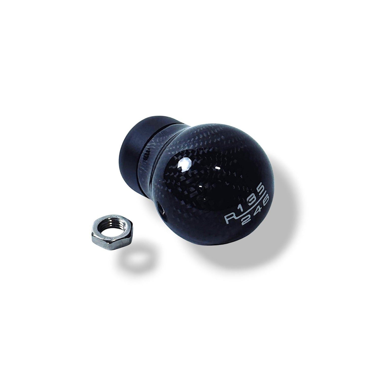 JSD 6-Speed Shift Knob; Black Carbon Fiber (15-25 Mustang GT, Dark Horse)