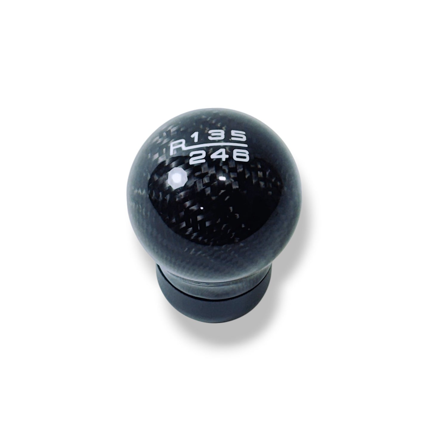 JSD 6-Speed Shift Knob; Black Carbon Fiber (15-25 Mustang GT, Dark Horse)