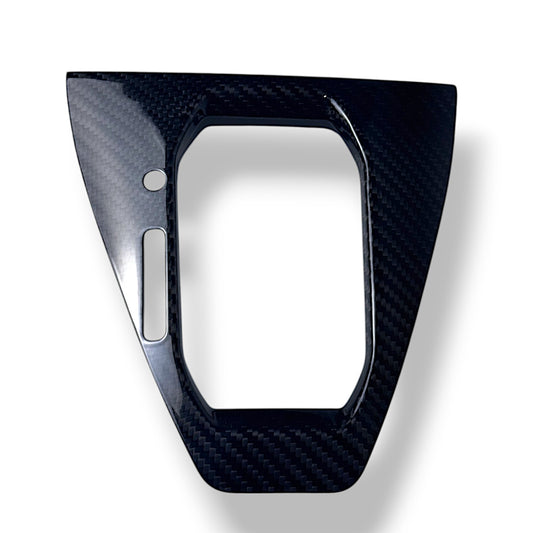 JSD Dry Carbon Fiber Shifter Trim for 2024 2025 Mustang Automatic Transmission