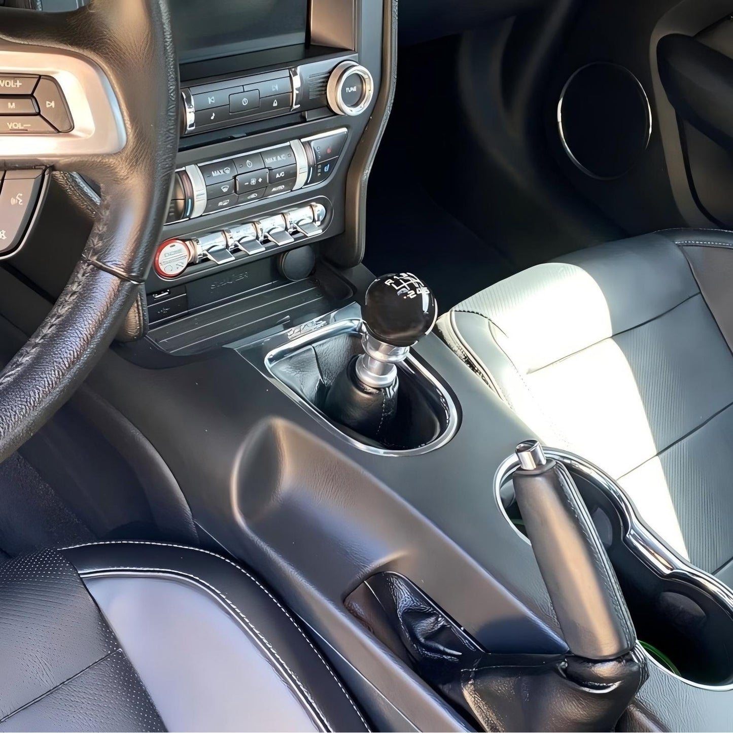 JSD Billiard style 6-Speed Shift Knob; (15-23 Mustang GT, EcoBoost, V6)
