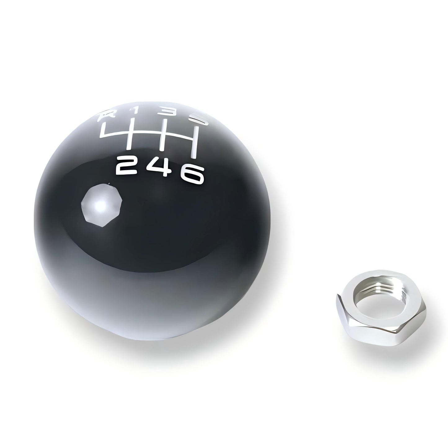 JSD Billiard style 6-Speed Shift Knob; (15-23 Mustang GT, EcoBoost, V6)