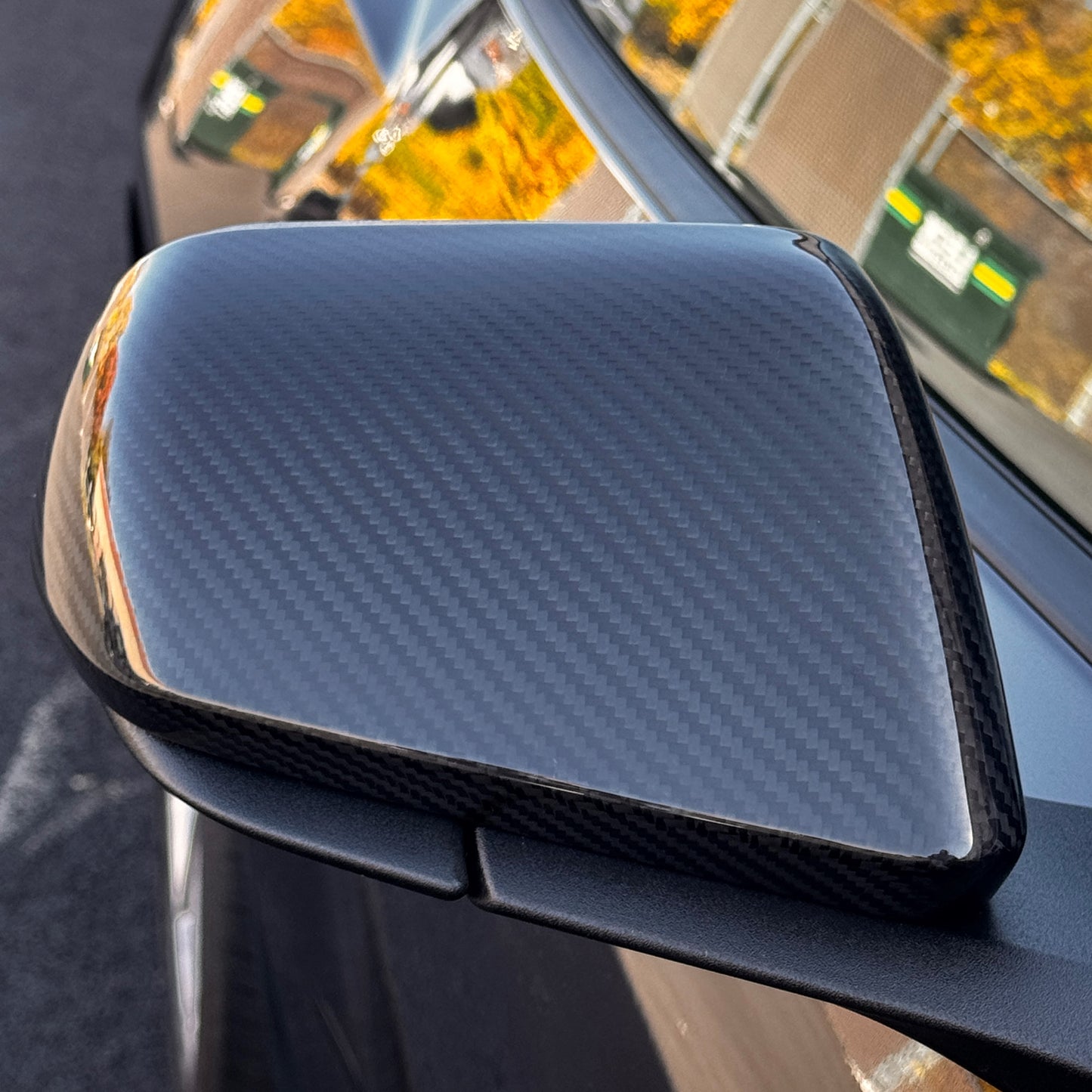 JSD Dry Carbon Fiber Mirror Covers for 2015-2025 Ford Mustang