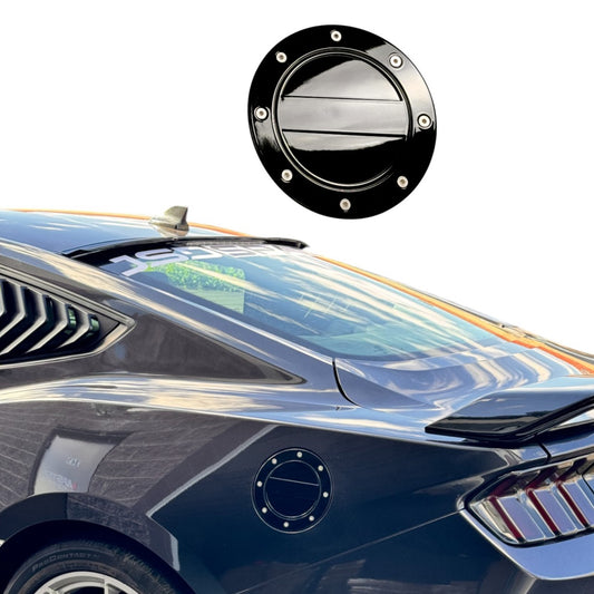 JSD Modern Style Replacement Fuel Door for Ford Mustang 2024 2025 All Models, Gloss Black
