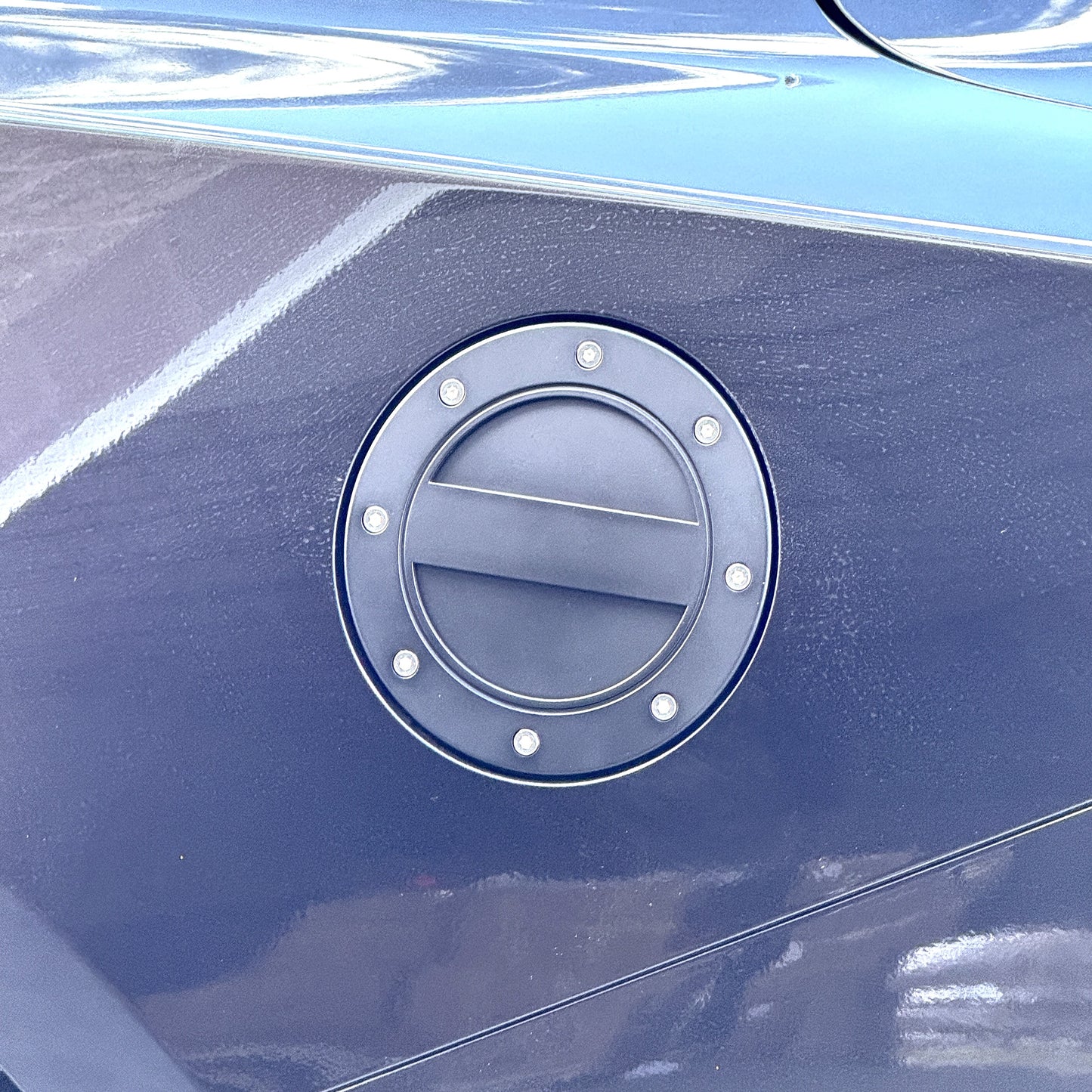 JSD Modern Style Replacement Fuel Door for Ford Mustang 2024 2025 All Models, Matte Black