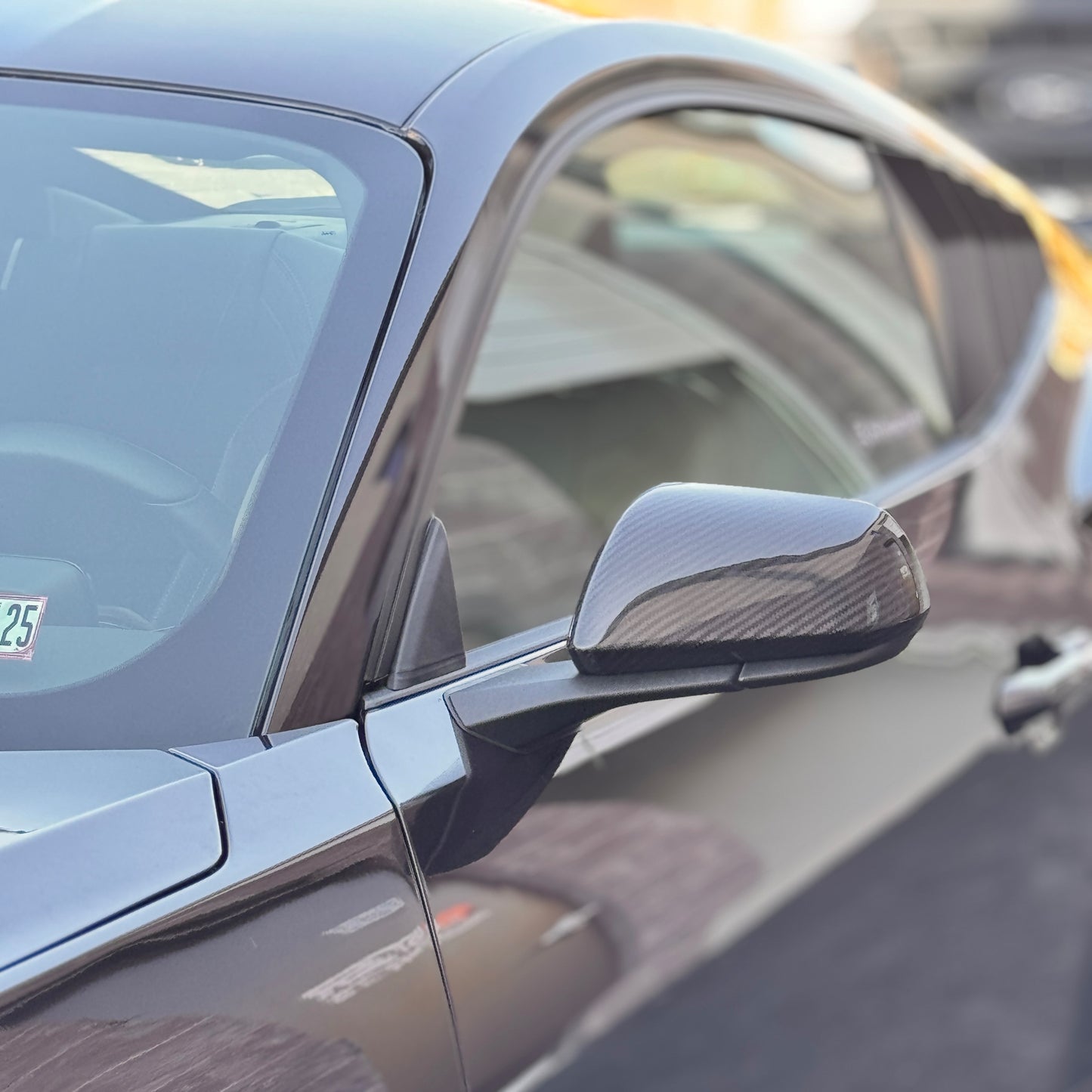 JSD Dry Carbon Fiber Mirror Covers for 2015-2025 Ford Mustang