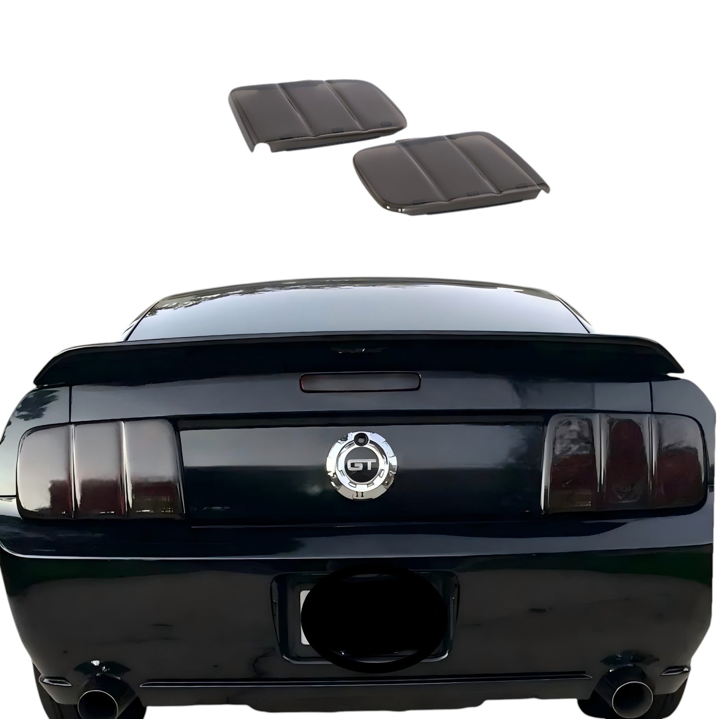 Smoked Tail Light Covers for 2005-2009 Ford Mustang By Tint My Light