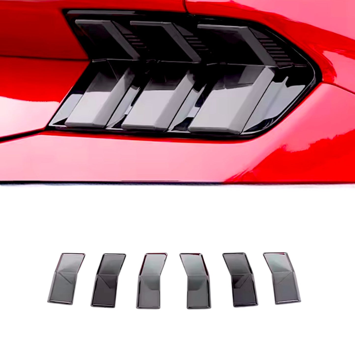 Tint My Light 6-piece Smoked Acrylic Taillight Covers for 2024+ Ford Mustang all Models