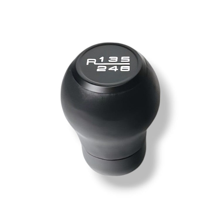JSD 6-Speed Shift Knob; Black Leather (15-25 Mustang GT, Dark Horse)
