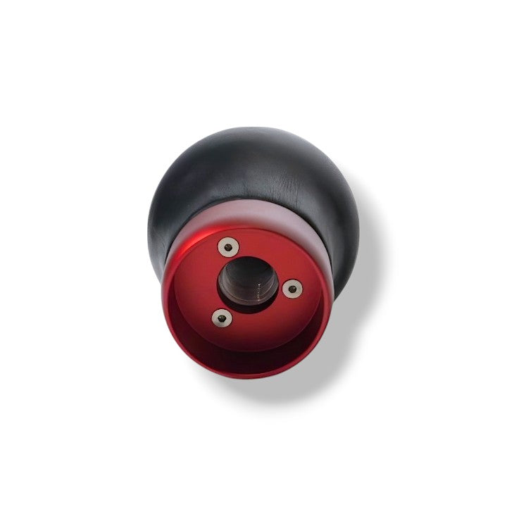 JSD 6-Speed Shift Knob; Black Leather (15-25 Mustang GT, Dark Horse)