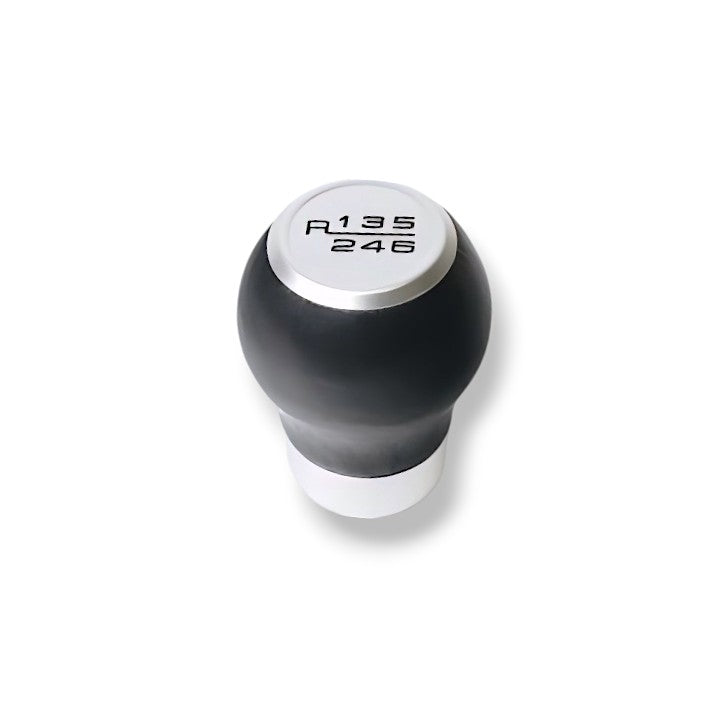 JSD 6-Speed Shift Knob; Black Leather (15-25 Mustang GT, Dark Horse)
