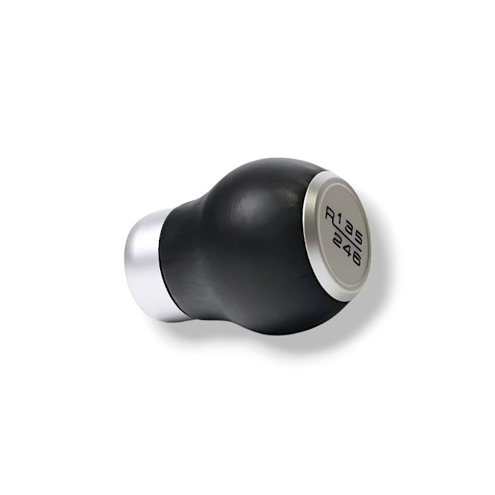 JSD 6-Speed Shift Knob; Black Leather (15-25 Mustang GT, Dark Horse)