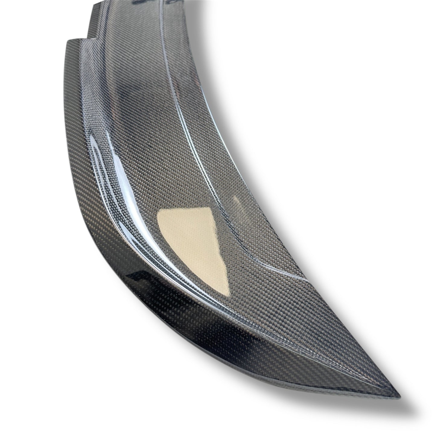 JSD V-Style Rear Trunk Spoiler for Ford Mustang 2024+, Real Gloss Carbon Fiber
