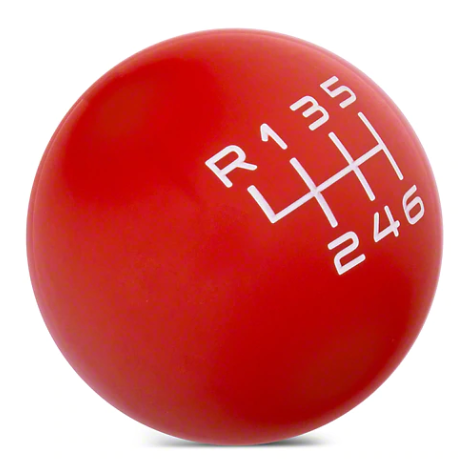 JSD Billiard style 6-Speed Shift Knob; (15-23 Mustang GT, EcoBoost, V6)