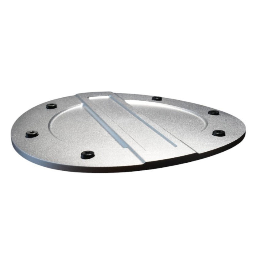 JSD Billet Aluminum Fuel Door for Ford Mustang 2024+, Black Anodized
