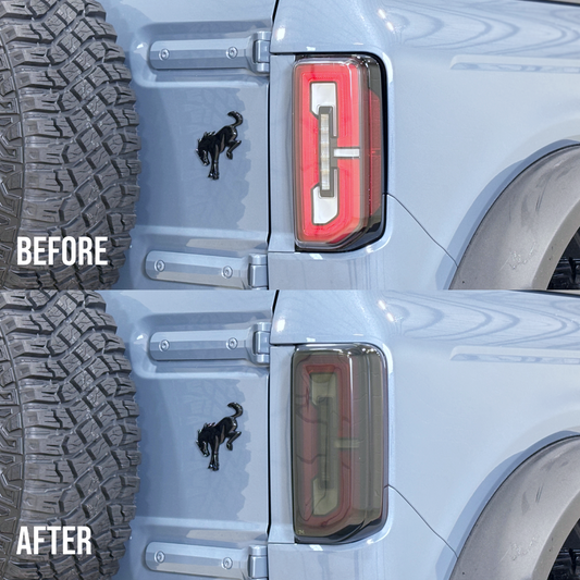 Tint My Light Smoked Acrylic Taillight Covers for Ford Bronco 2021+