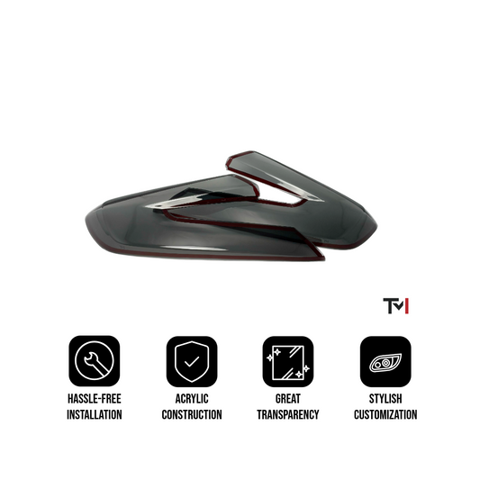 Smoked Tail Light C-Light Covers for 2022+ Subaru WRX/STI By Tint My Light