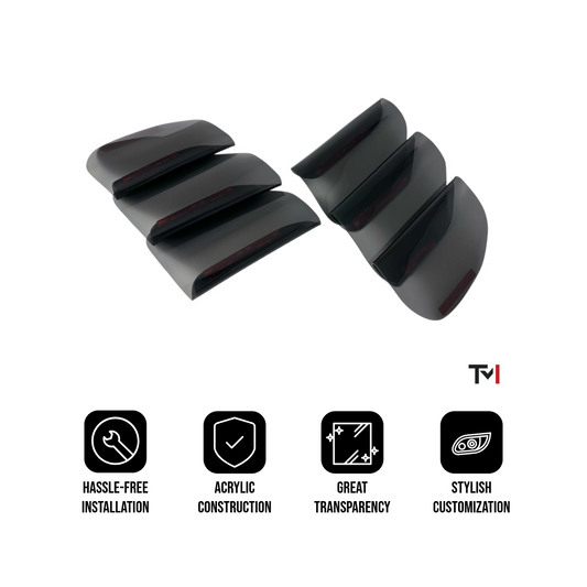 Tint My Light Smoked Tail Light Covers for 2015-2017 Ford Mustang , 2018-2020 Mustang GT350