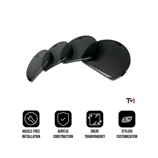 Smoked Headlight Covers for 2015-2023 Dodge Challenger By Tint My Light