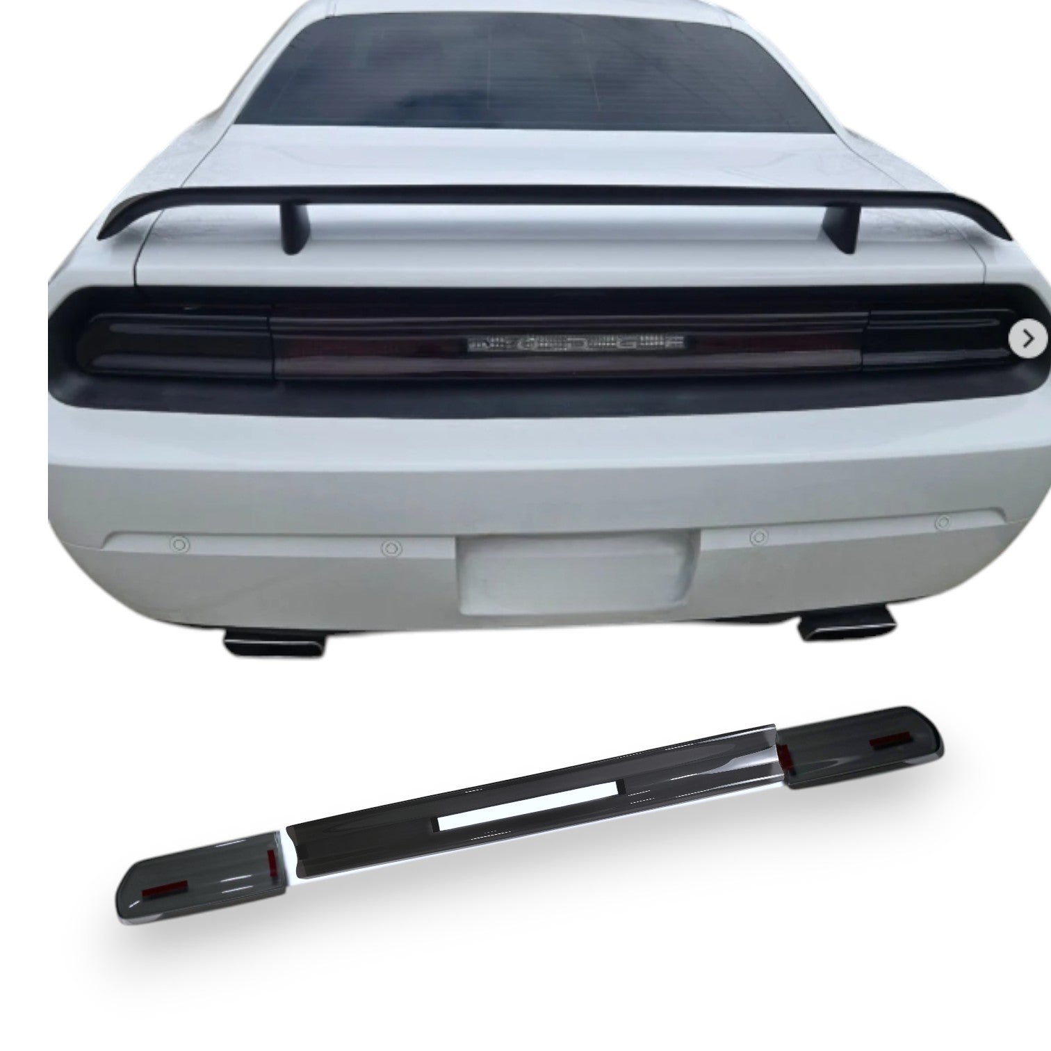 GT Styling Smoke Rear Center Panel Cover: Dodge Challenger 2008 - 2014 GT Styling Smoke Rear Center Panel Cover: Dodge Challenger 2008 - 2014