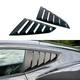 Vintage Quarter Window Louvers for 2024+ Mustang Fastback by JSD, Matte Black