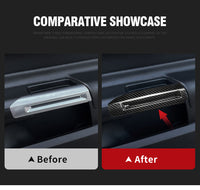 JSD Dry Carbon Fiber Inner Door Handle Trim Covers for Mustang 2024-2025, Gloss