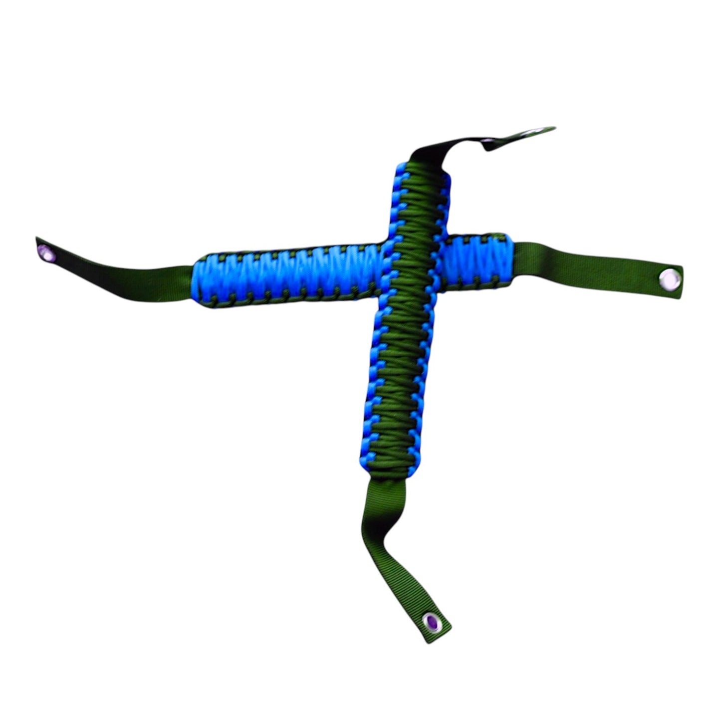 JSD Roll Bar Grab Handles Paracord Grip Handle for Ford Bronco 2021 2022 2023 2024 2025 2&4 Door, 4Pack, Black with Red