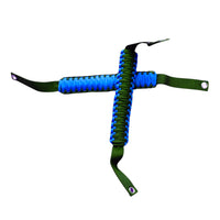 JSD Roll Bar Grab Handles Paracord Grip Handle for Ford Bronco 2021 2022 2023 2024 2025 2&4 Door, 4Pack, Black with Red