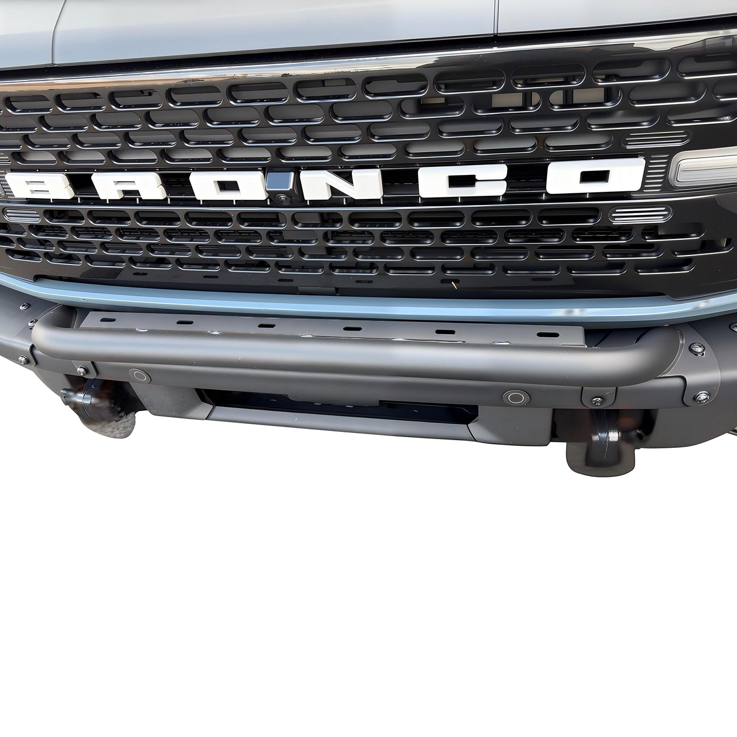 JSD Space Bull Bar Black Powder fits Ford Bronco Accessories 2021+,  fits Bronco 2/4-Door Front Bumper Grille Guard