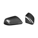 JSD Mirror Covers; Carbon Fiber (15-24 Mustang)