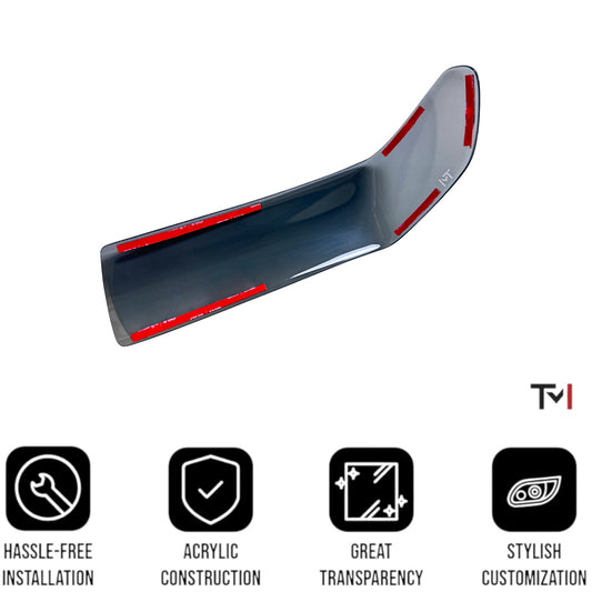 Tint My Light Smoked Acrylic Turn Signal Light Covers for 2018-2025 Jeep Wrangler JL Sport &2020-2525 Jeep Gladiator JT Sport (6 inch Factory halogen lights)
