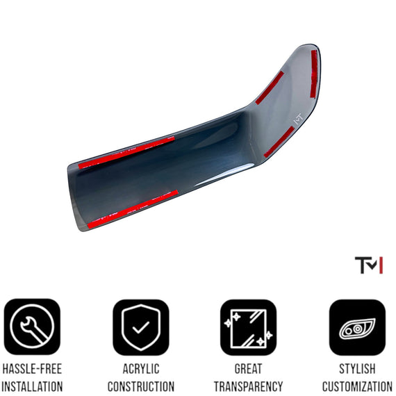 Tint My Light Smoked Acrylic Turn Signal Light Covers for 2018+ Jeep Wrangler JL Sport &2020+ Jeep Gladiator JT Sport (6 inch Factory halogen lights)
