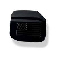 JSD Space USA Flag Style Fuel Door Cover Gas Tank Door Trim fits Ford Bronco Accessories 2021+, Gloss Black