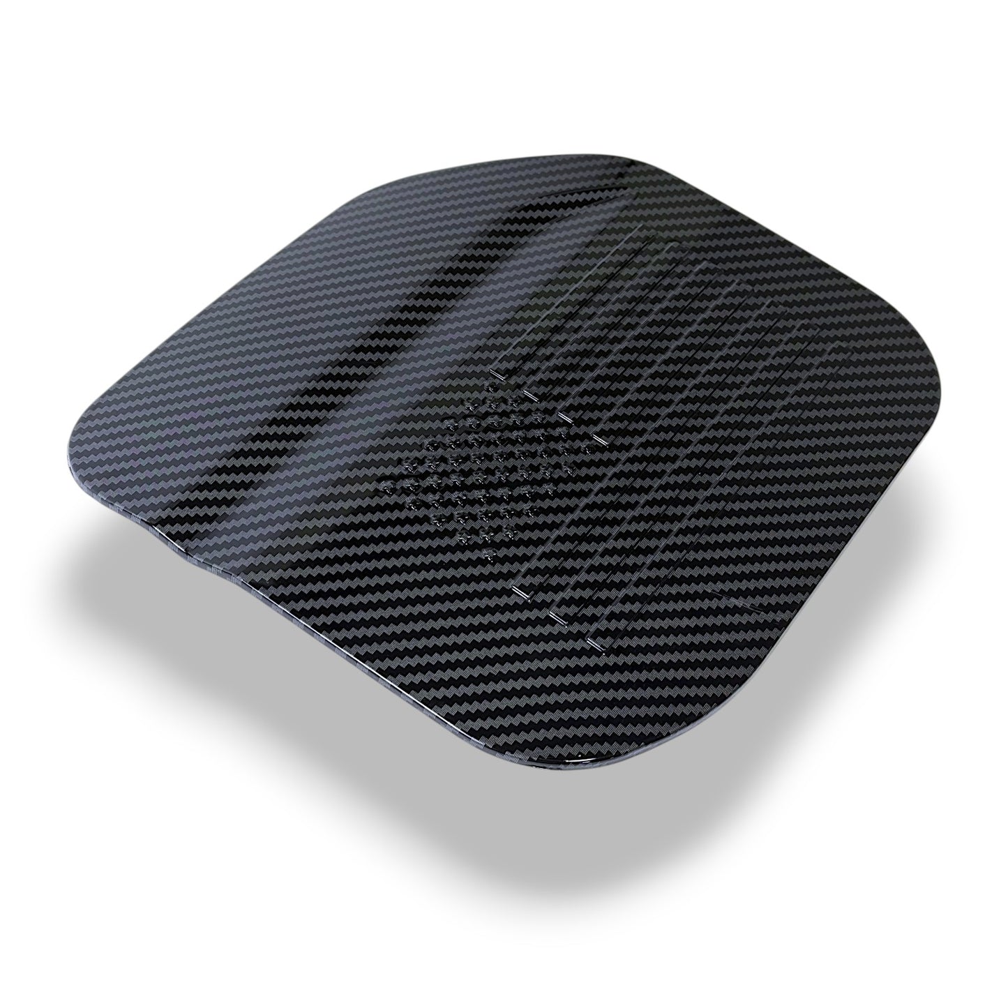 JSD Space USA Flag Style Fuel Door Cover Gas Tank Door Trim fits Ford Bronco Accessories 2021+, Carbon Fiber Style