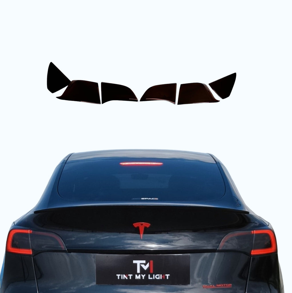 Tint My Light Smoked Acrylic Taillight Covers for Tesla Model 3 2016-2023& Model Y 2021+