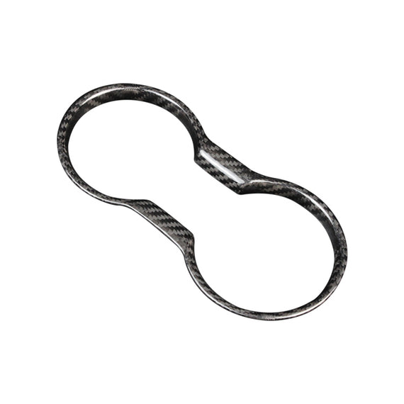 JSD Dry Carbon Fiber Cup Holder Trim for 2015-2023 Mustang