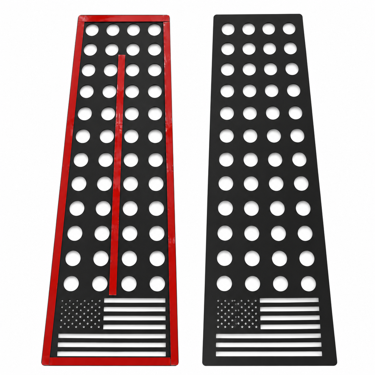 JSD B-Pillar Trim Covers for 2021 2022 2023 2024 2025 2026 Ford Bronco, Aluminum Alloy Window Pillar Covers, US Flag