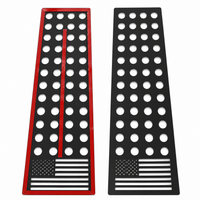 JSD B-Pillar Trim Covers for 2021 2022 2023 2024 2025 2026 Ford Bronco, Aluminum Alloy Window Pillar Covers, US Flag
