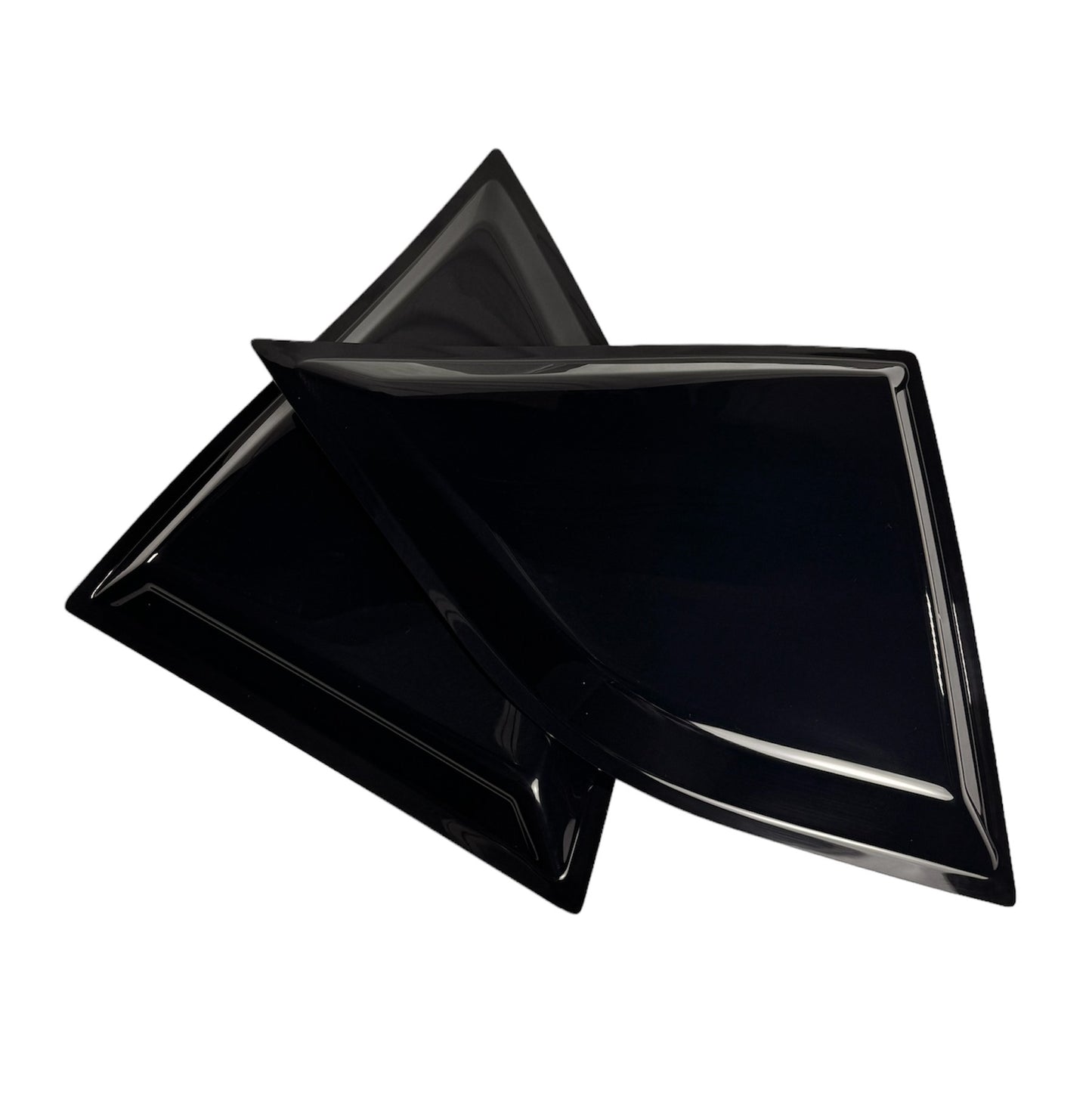 Quarter Window Scoops for Dodge Challenger 2008-2023 by JSD, Gloss Black